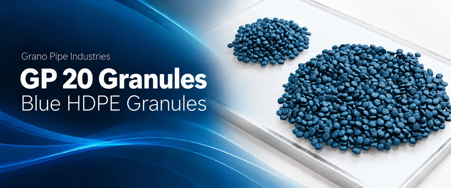 GP 20 Blue and GP 050 Black HDPE granules