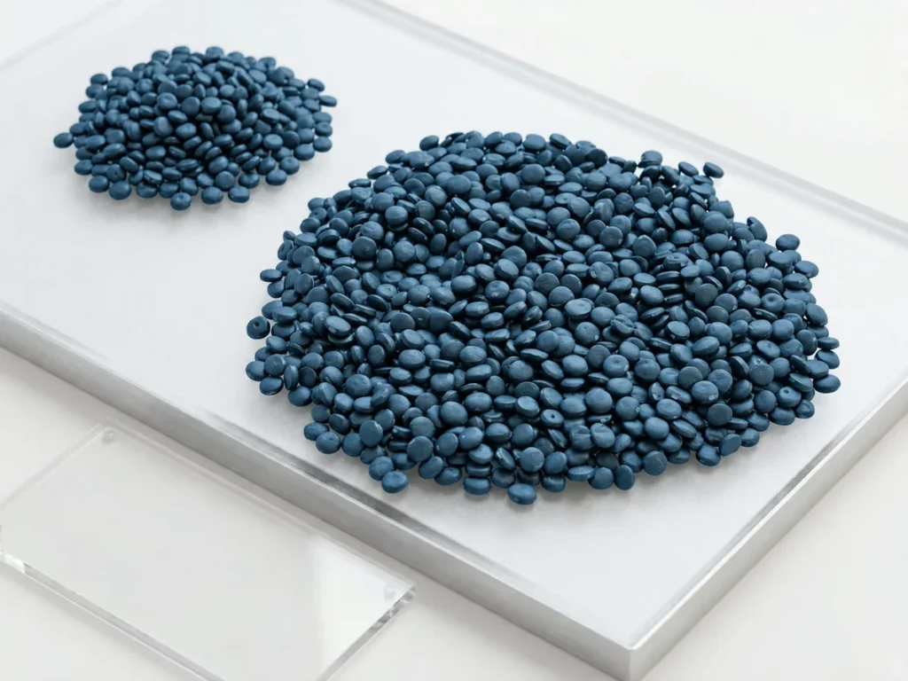 GP 20 blue HDPE granules