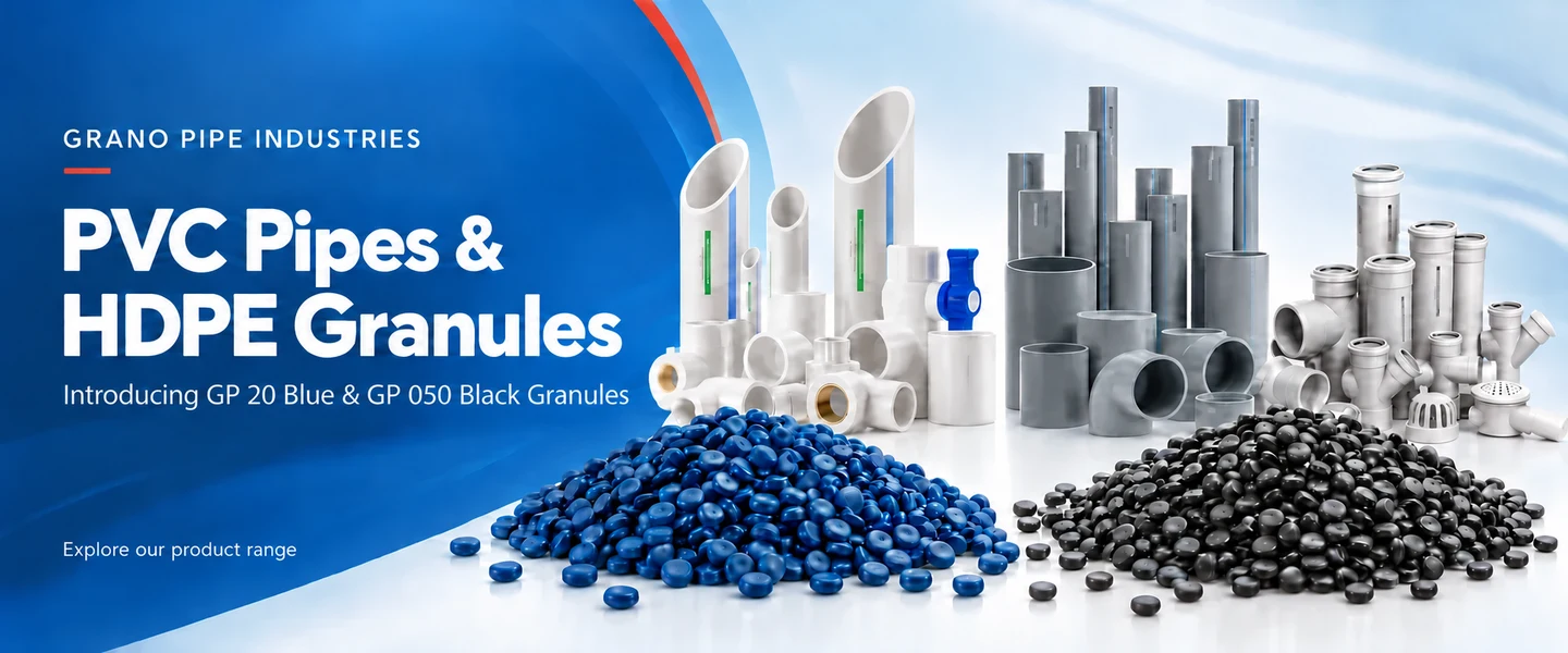 GP 20 Blue and GP 050 Black HDPE granules